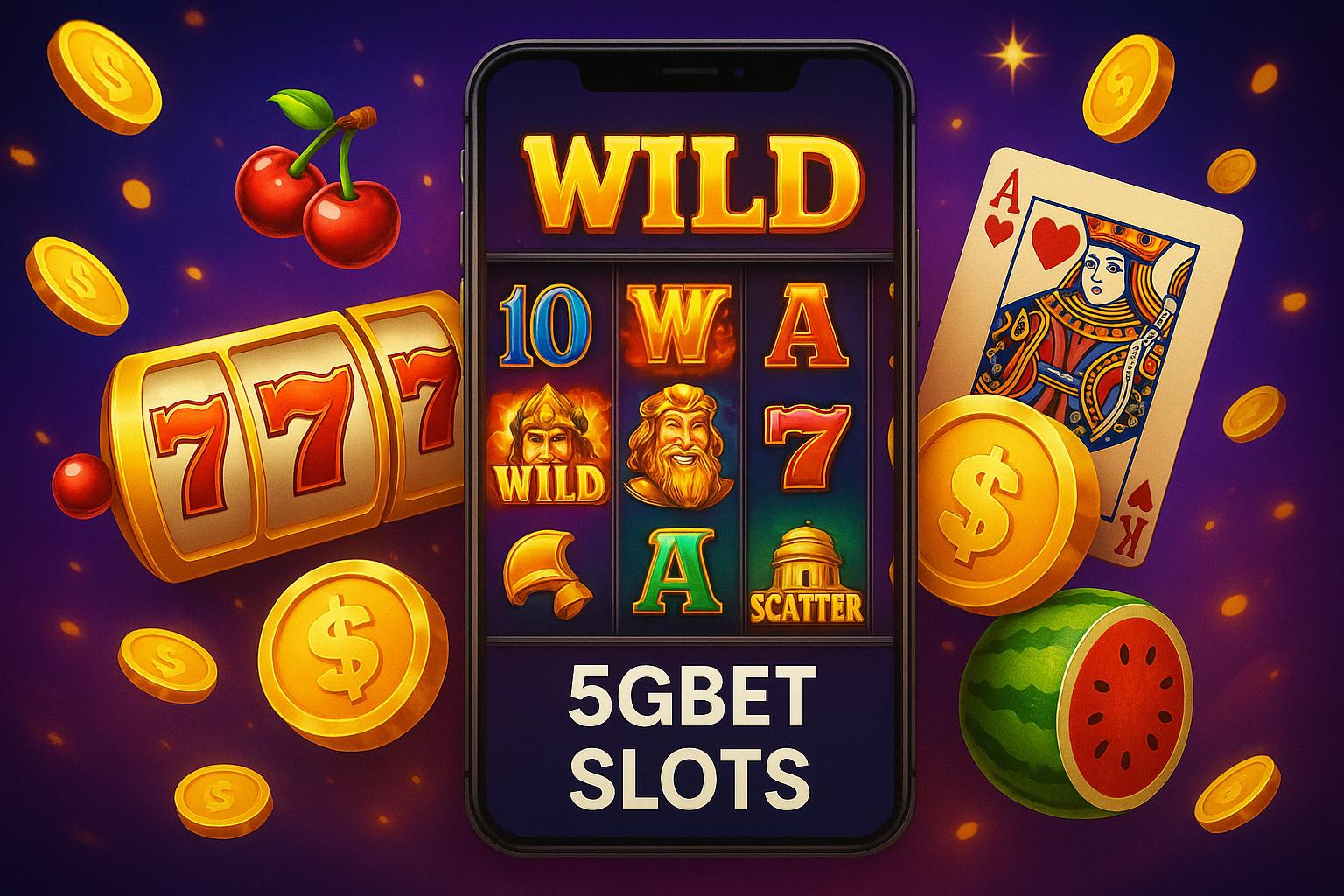 Explore o mundo das slot machines no  5GBETCasino